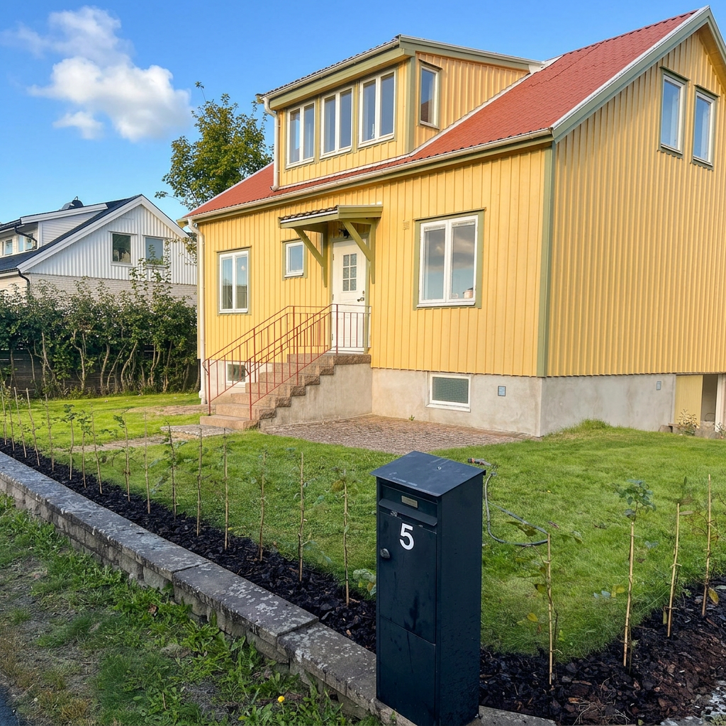 Furnished home in Hisingen, Göteborg for work teams, 4 bedrooms and space for 8 people