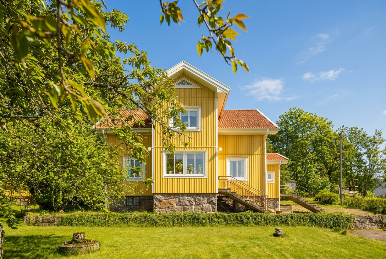 Furnished home in Säve for work teams, 4 bedrooms and space for 8 people